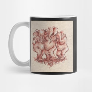 The Three Graces - Original Prisma Pencil Drawing Mug